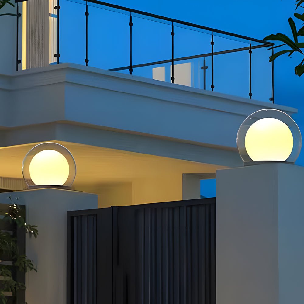 LED Außenstehlampe mit Edelstahlgehäuse und warmweißem Licht für Garten, Terrasse und Wege