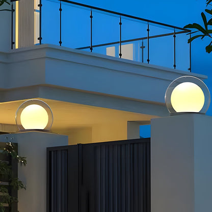 LED Außenstehlampe mit Edelstahlgehäuse und warmweißem Licht für Garten, Terrasse und Wege