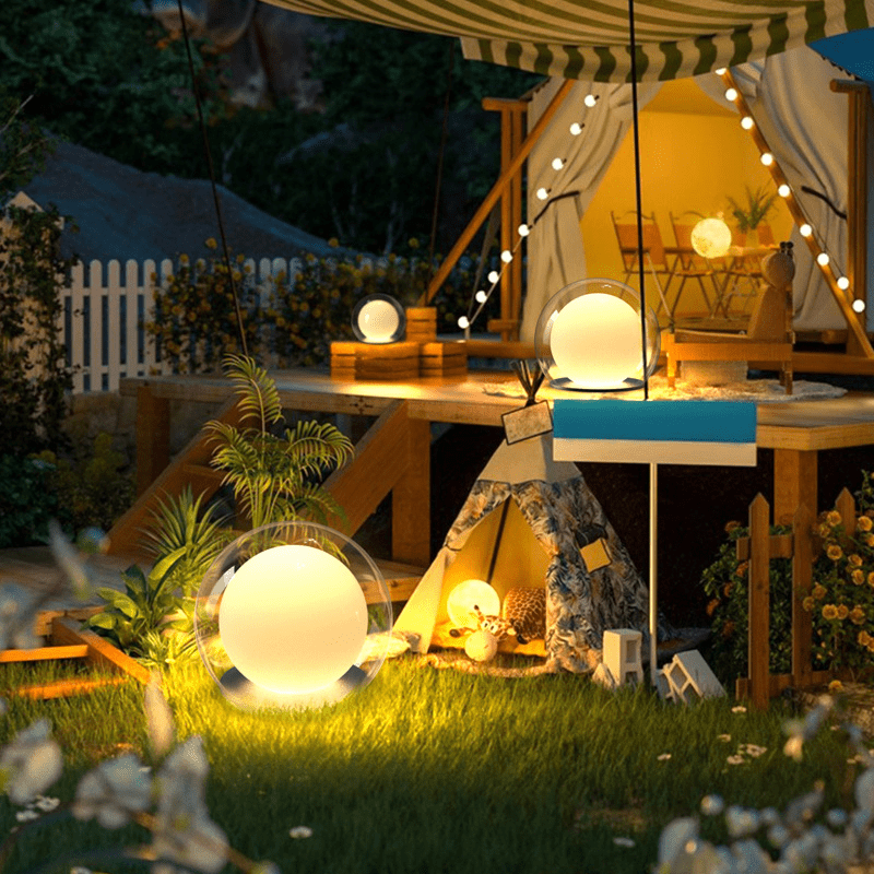 LED Außenstehlampe mit Edelstahlgehäuse und warmweißem Licht für Garten, Terrasse und Wege