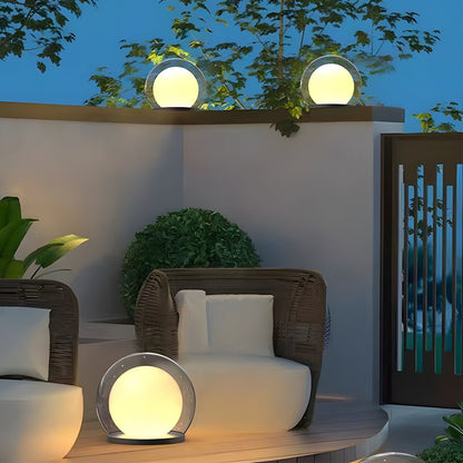 LED Außenstehlampe mit Edelstahlgehäuse und warmweißem Licht für Garten, Terrasse und Wege