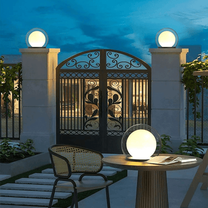 LED Außenstehlampe mit Edelstahlgehäuse und warmweißem Licht für Garten, Terrasse und Wege